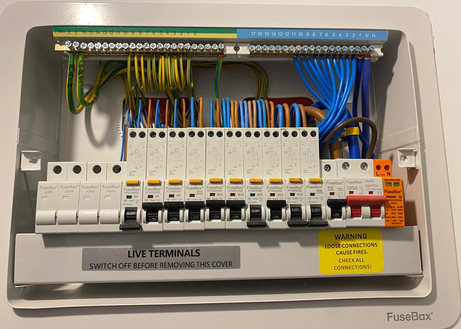 Wired Bristol Installed fuseboard